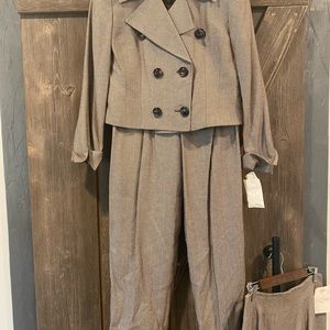 Vintage Christian Dior 3 piece suit: skirt/pants/blazer